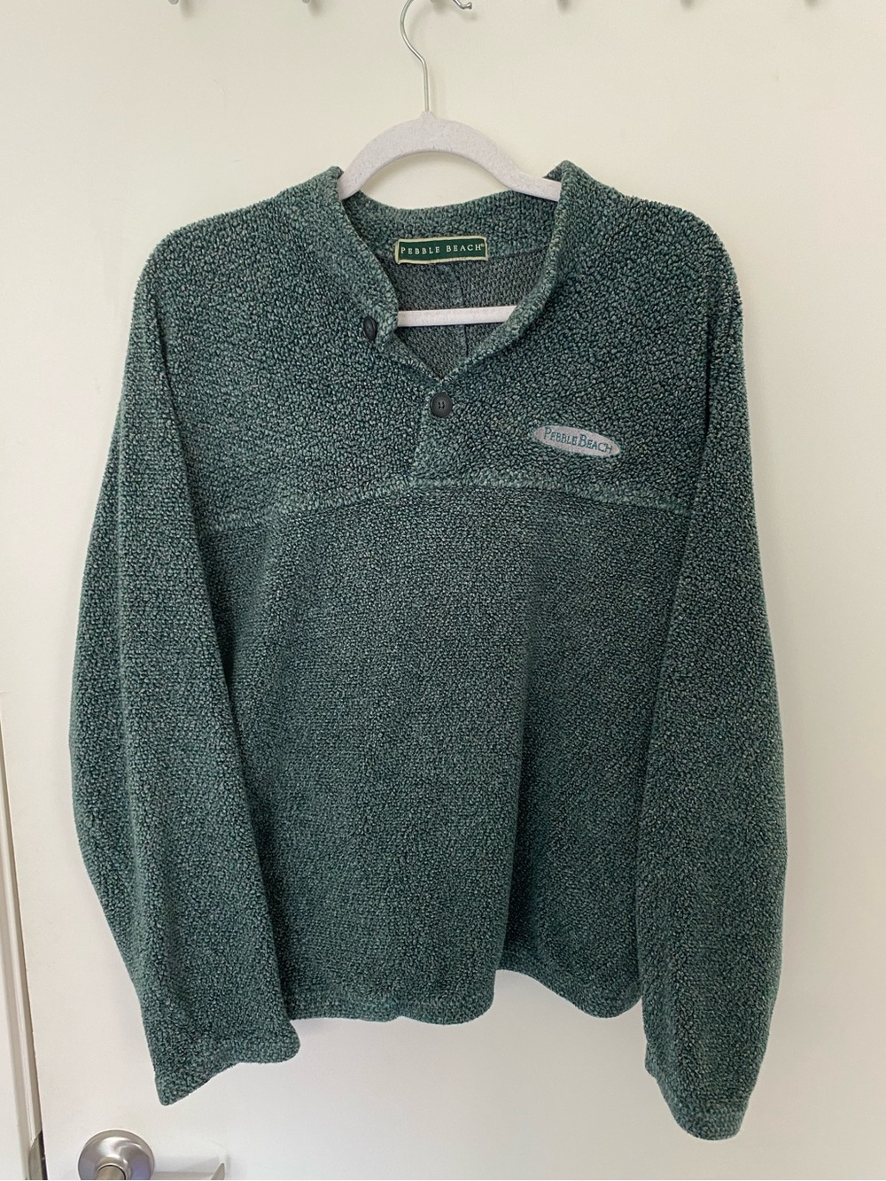 Pebble Beach Men's Forest Green Pullover Sweater